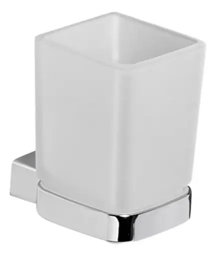 [51078] Porta Vaso y Cepillo Peirano Soria Cromo 16060