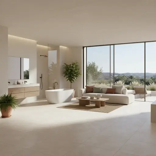 [67244] Porcelanato Vite Suburban Ivory Eco Natural 60x60 (1ra Calidad)