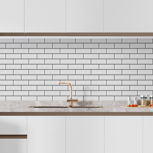 [32361] Revestimiento Gabriella Subway Blanco Mate 7.5x15 (1ra Calidad)