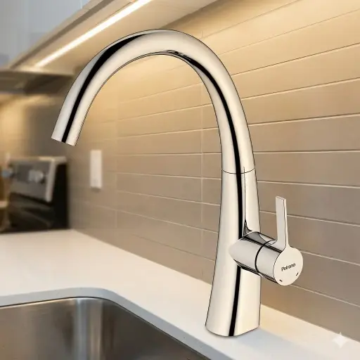 [55527] Grifería Monocomando de Cocina Peirano Línea Teruel Cromo 20-154