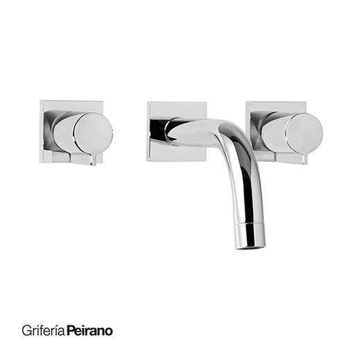 [51854] Grifería de Pared para Lavatorio Peirano Toledo Cromo 62-150