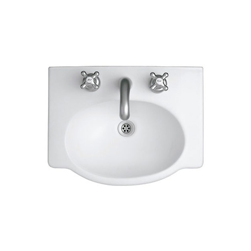 [13962] Lavatorio 3 Agujeros Ferrum Venecia 48cm Blanco L4V3J