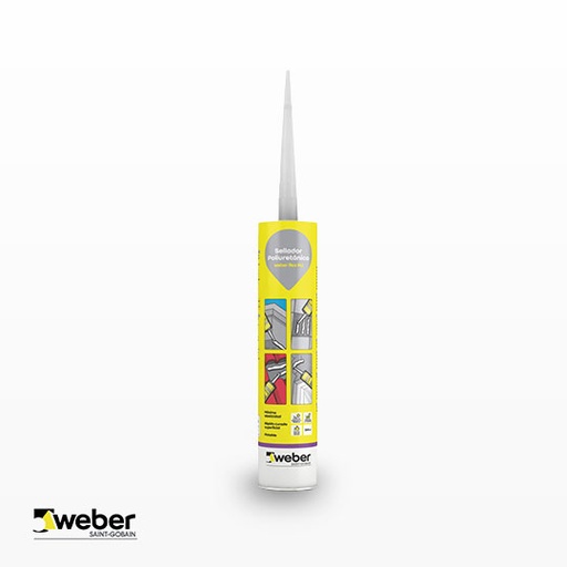 [1081] Sellador Poliuretano Weber Flex PU Blanco (Cartucho 300ml)