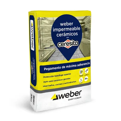 [303] Pegamento Impermeable Weber (con Ceresita) (Bolsa 30kg) 92-0040