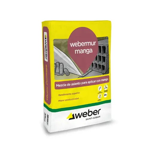 [2139] Mortero de Asiento Webermur Manga (Bolsa 25kg) 90-2786