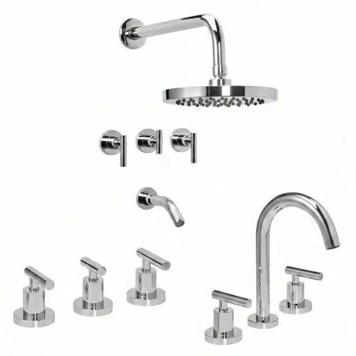 Combo Grifería Peirano Adra Baño Completo
