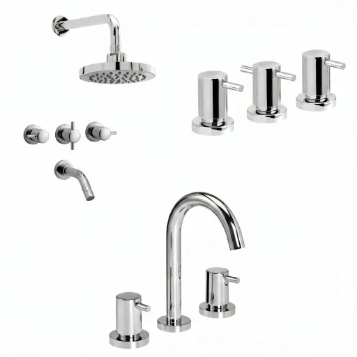 Combo Grifería Marbella baño Completo